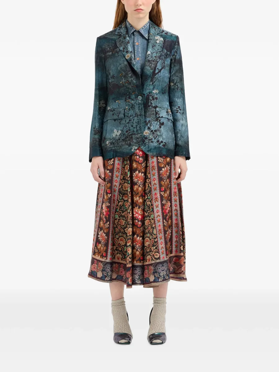floral-print blazer 2