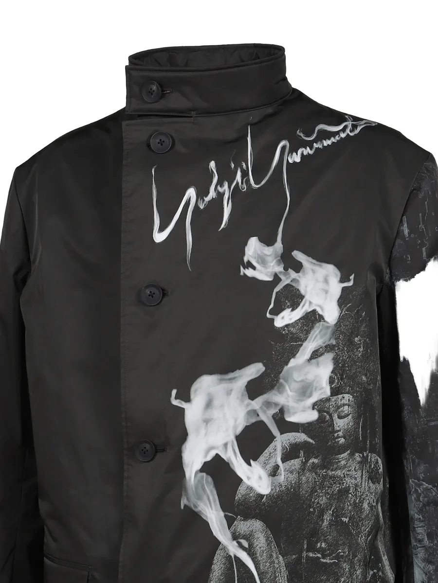 Smoking Gothic graphic-print button-up jacket 4