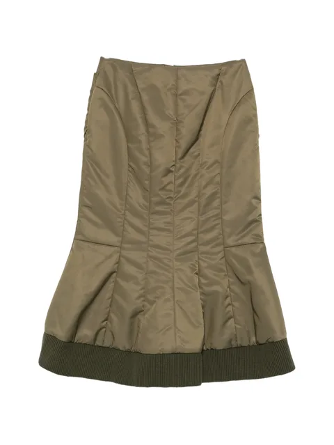 padded midi skirt