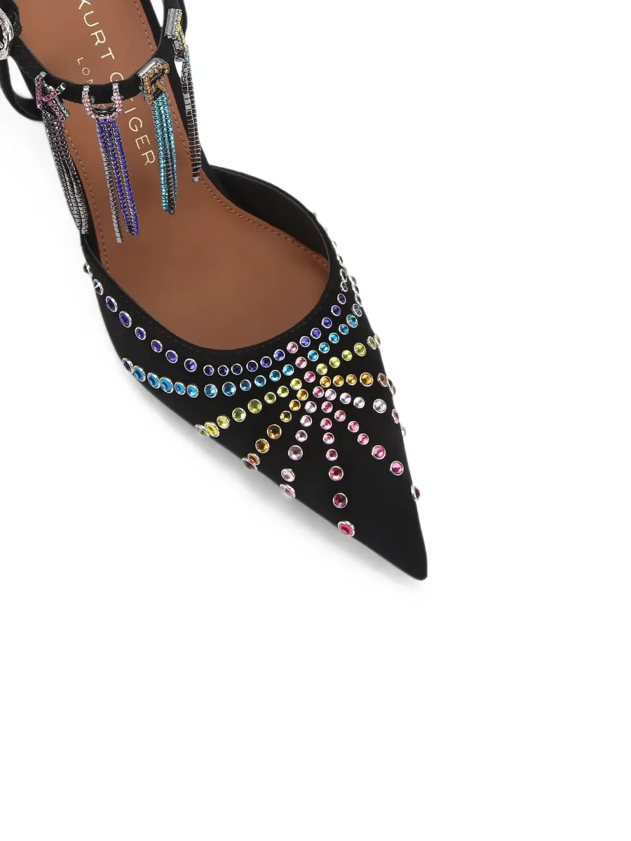 Crystal point-toe pumps 4