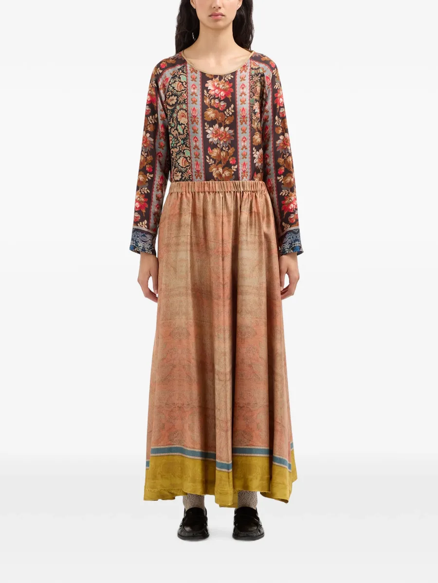 Aloe A-line maxi skirt 3