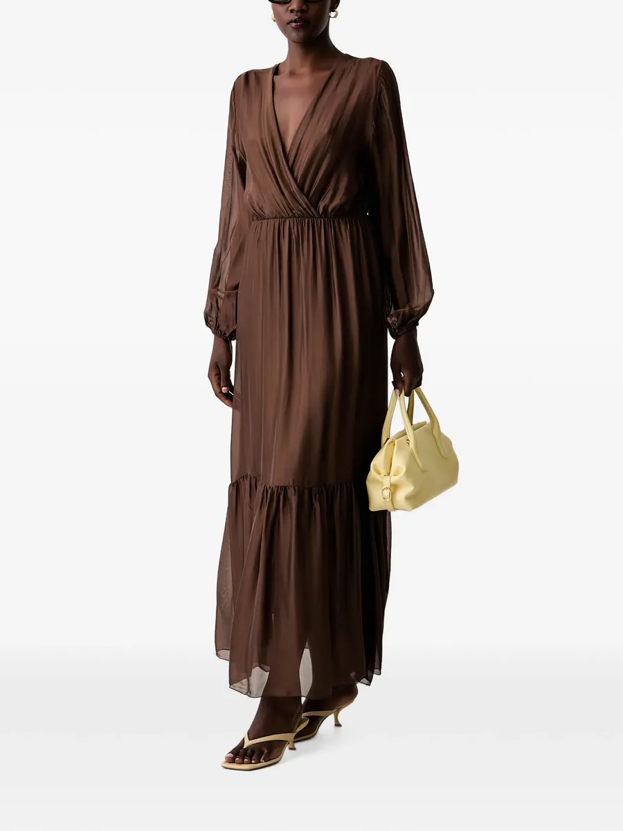 wrap tiered maxi dress 2