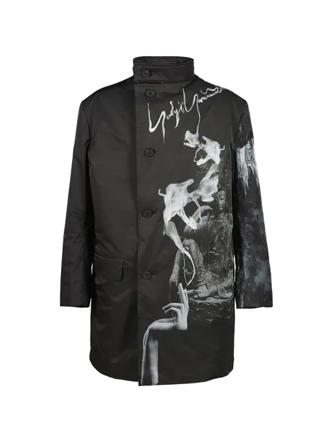 Smoking Gothic graphic-print button-up jacket