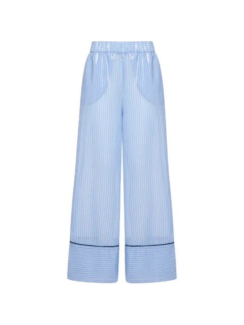 Kurhi sequin-embellished striped trousers