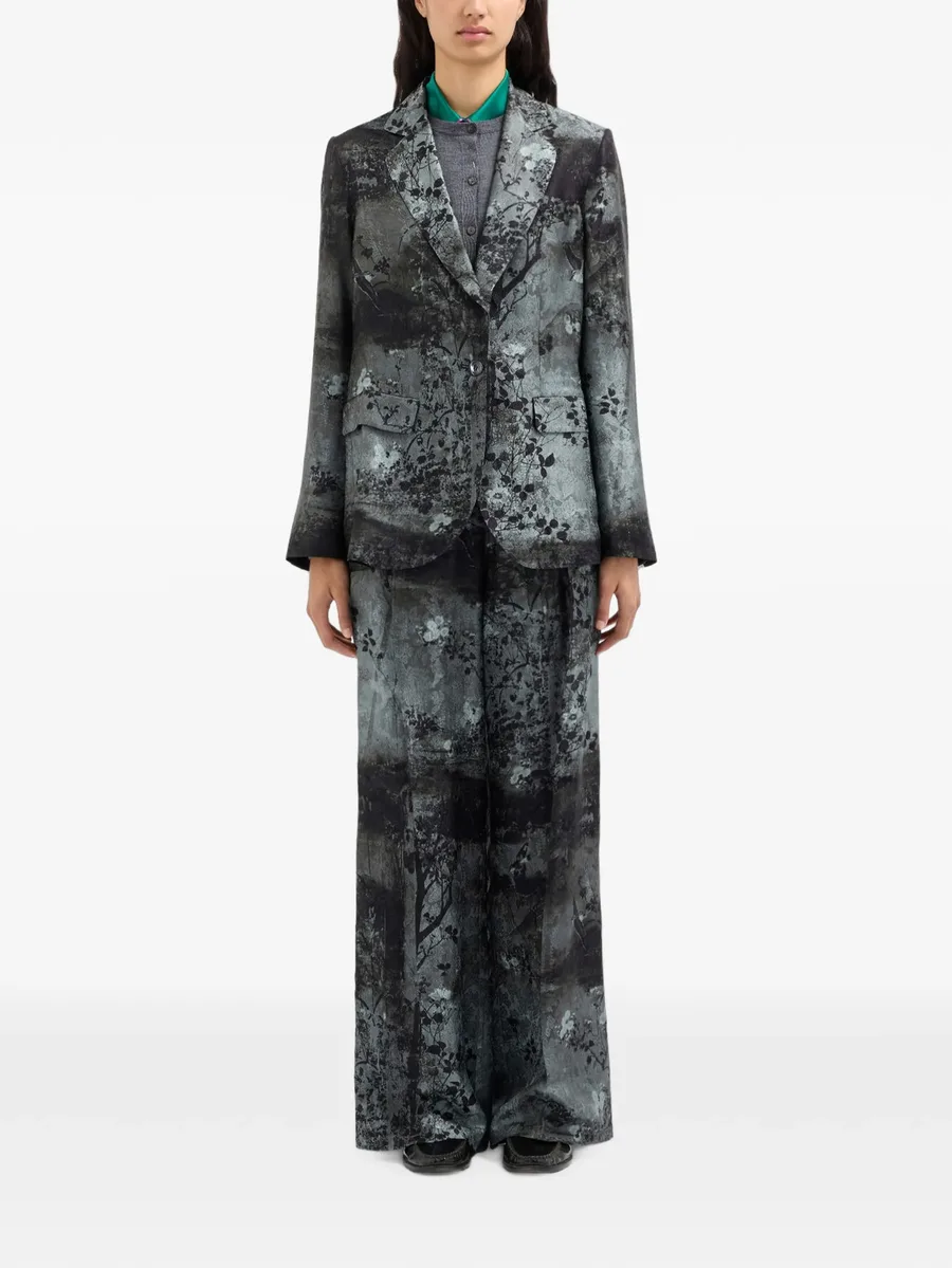 floral-print single-breasted blazer 2