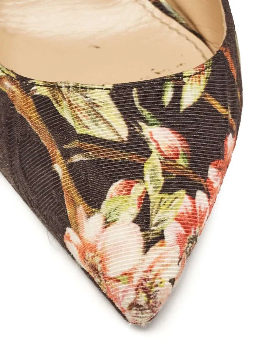 110mm floral-print slingback pumps 12