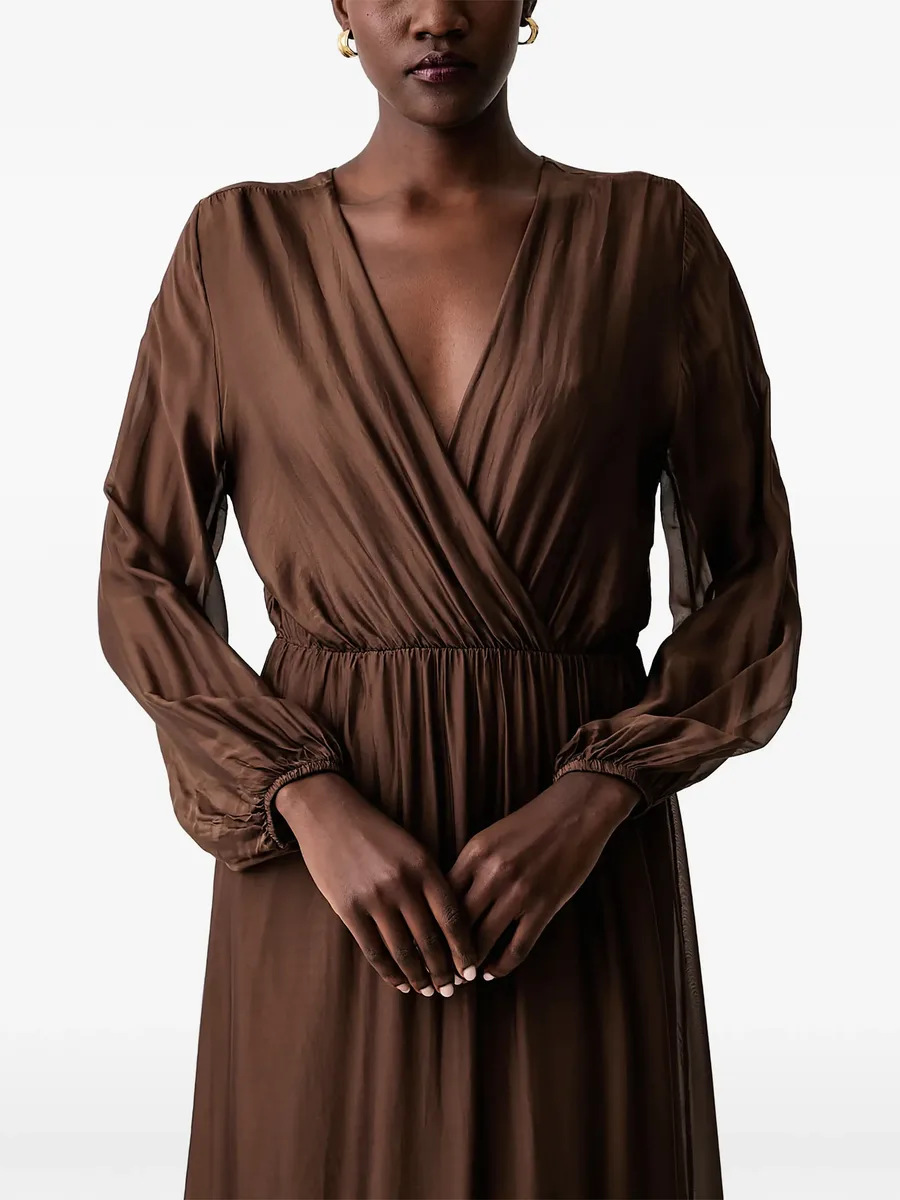 wrap tiered maxi dress 4