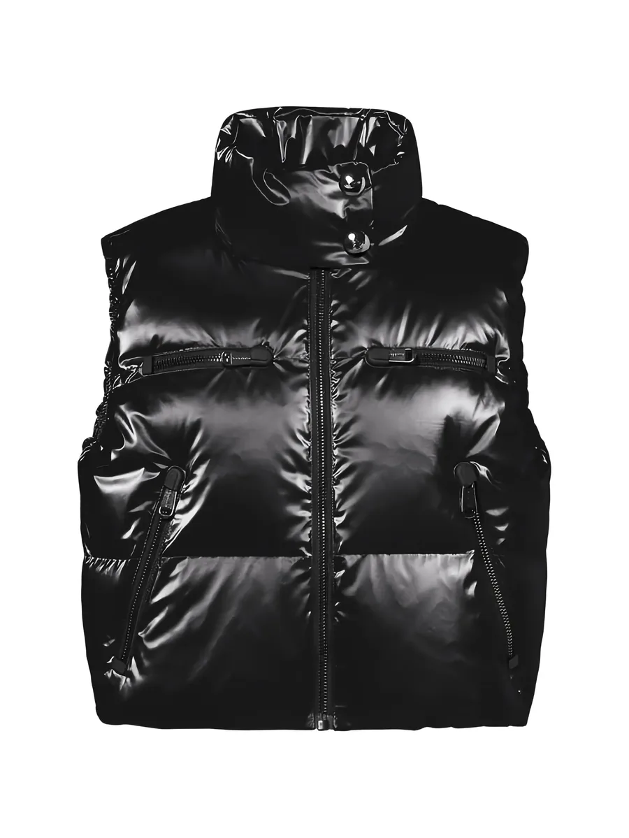 padded zip-up gilet 1