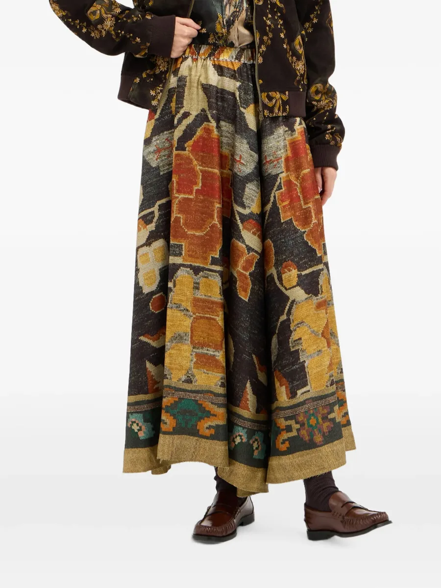 Aloe A-line maxi skirt 4