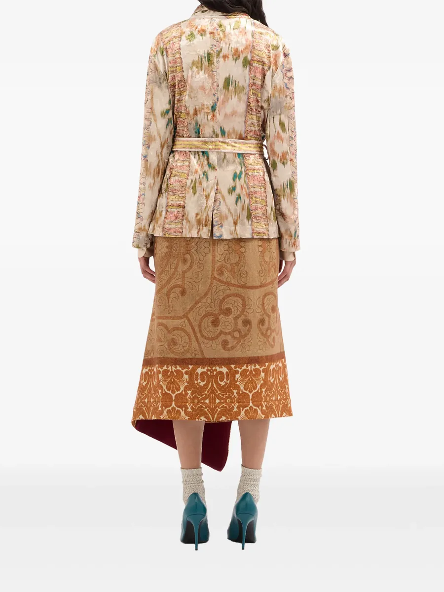 Ranat belted brushstroke-print blazer 4