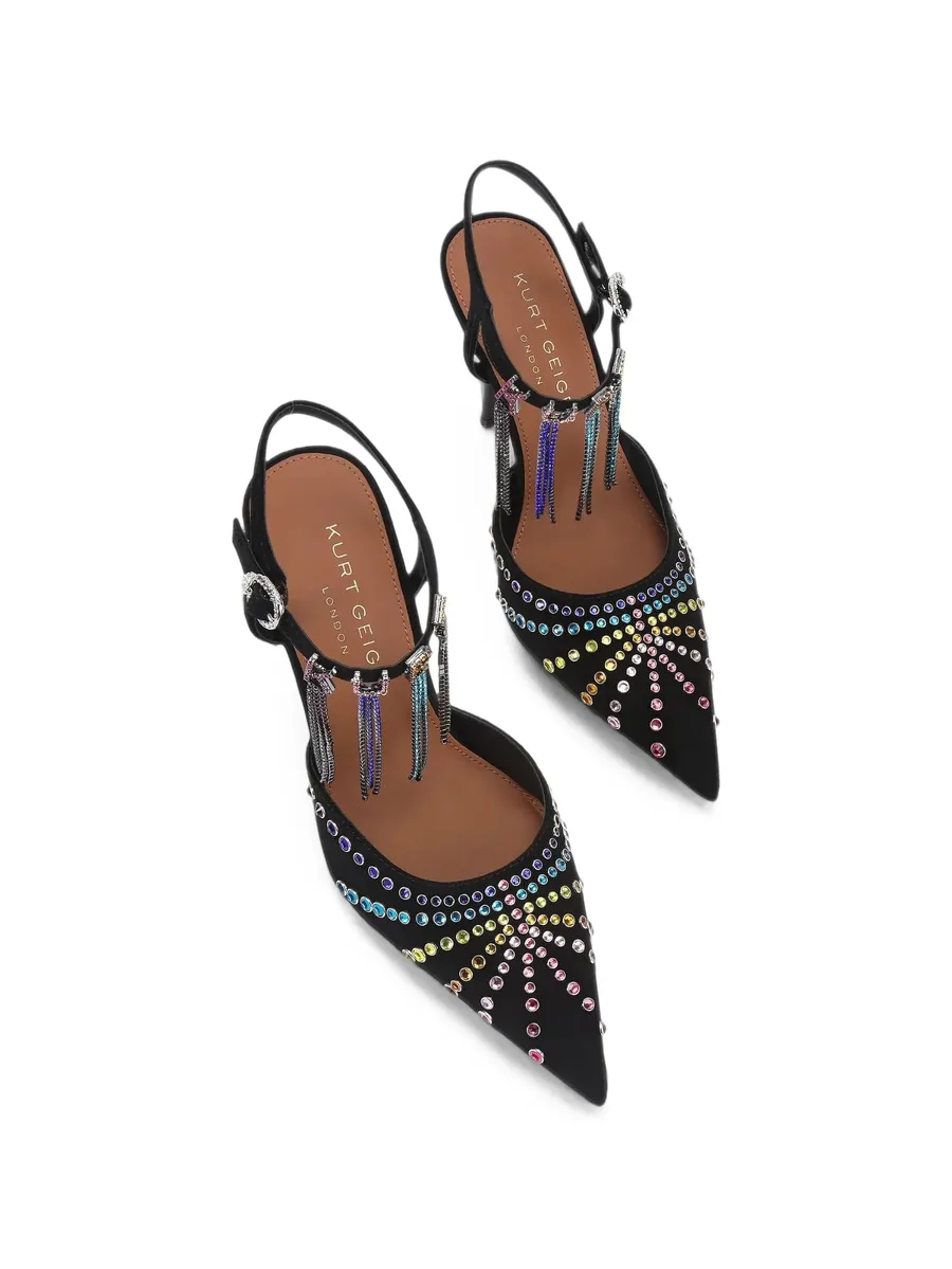 Crystal point-toe pumps 2