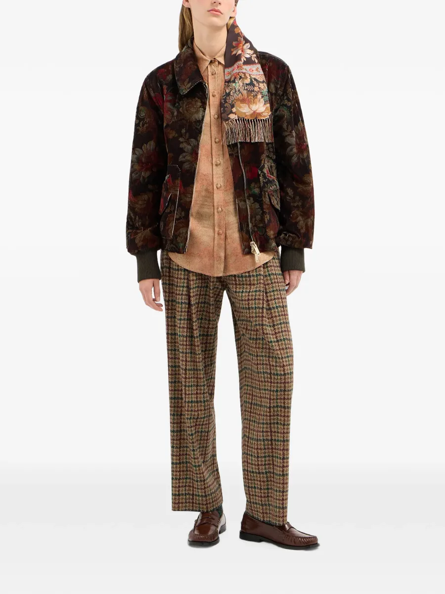 Gridox floral-print bomber jacket 3