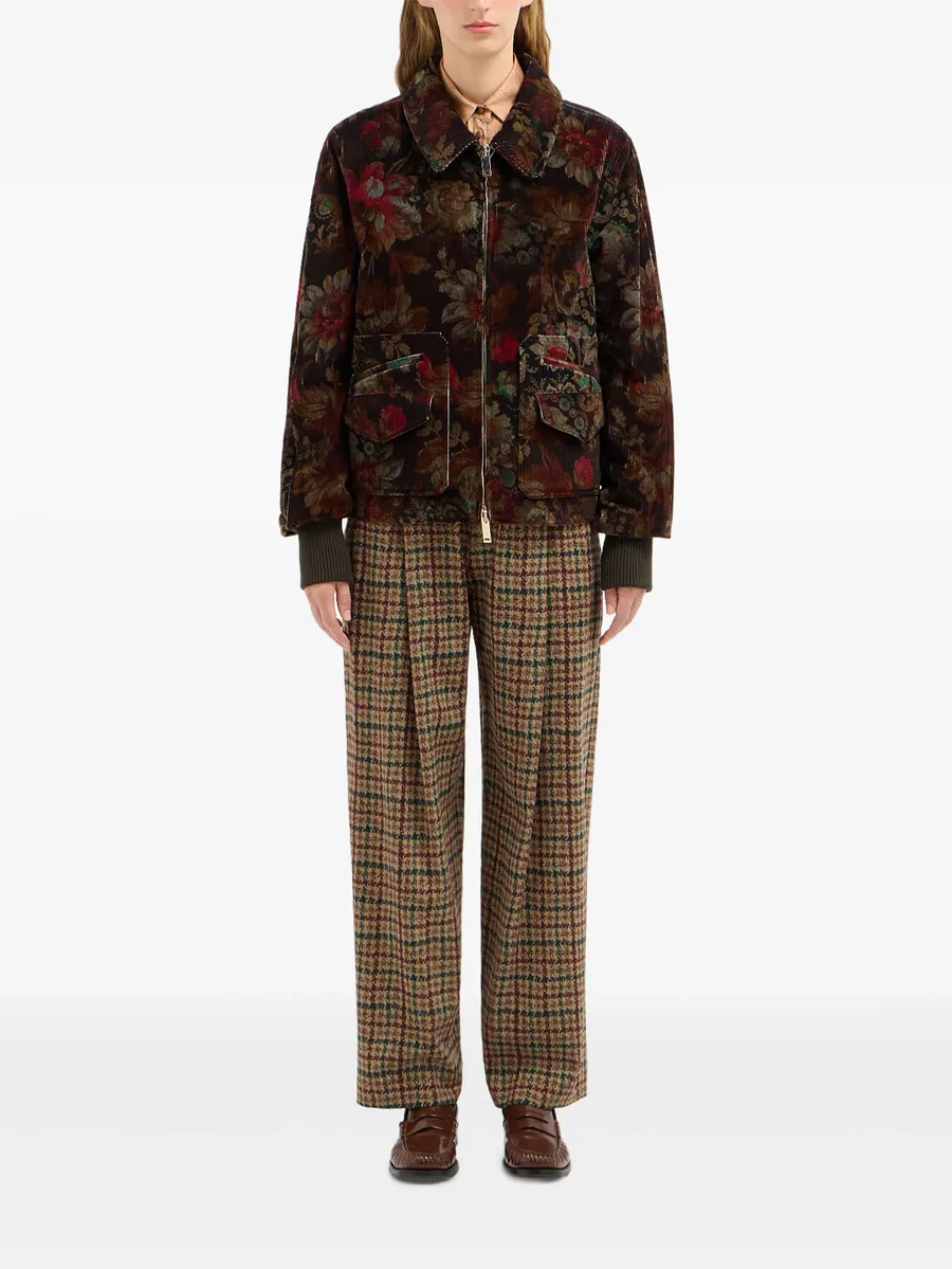 Gridox floral-print bomber jacket 2