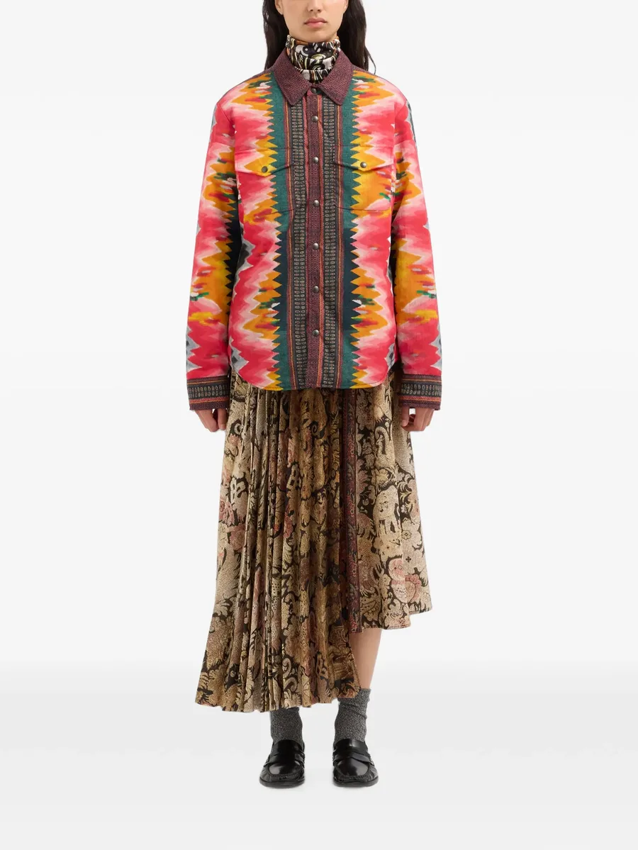 Integmosfre zigzag-pattern long-sleeve shirt 2