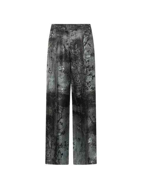 floral-print palazzo trousers