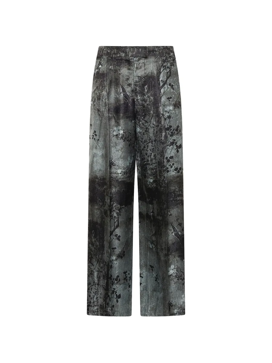 floral-print palazzo trousers 1