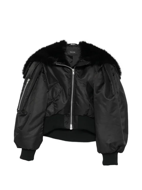 hooded bomber jacket