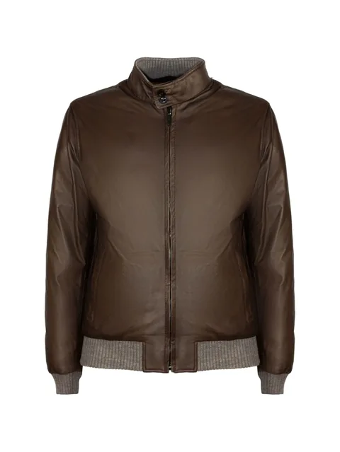 reversible leather jacket