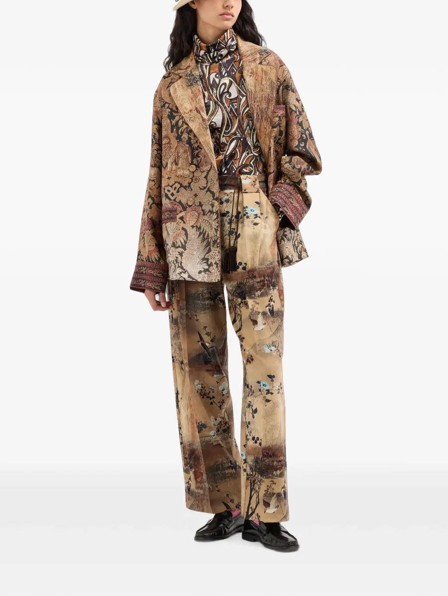 Ranat swirl-motif turtleneck top 2