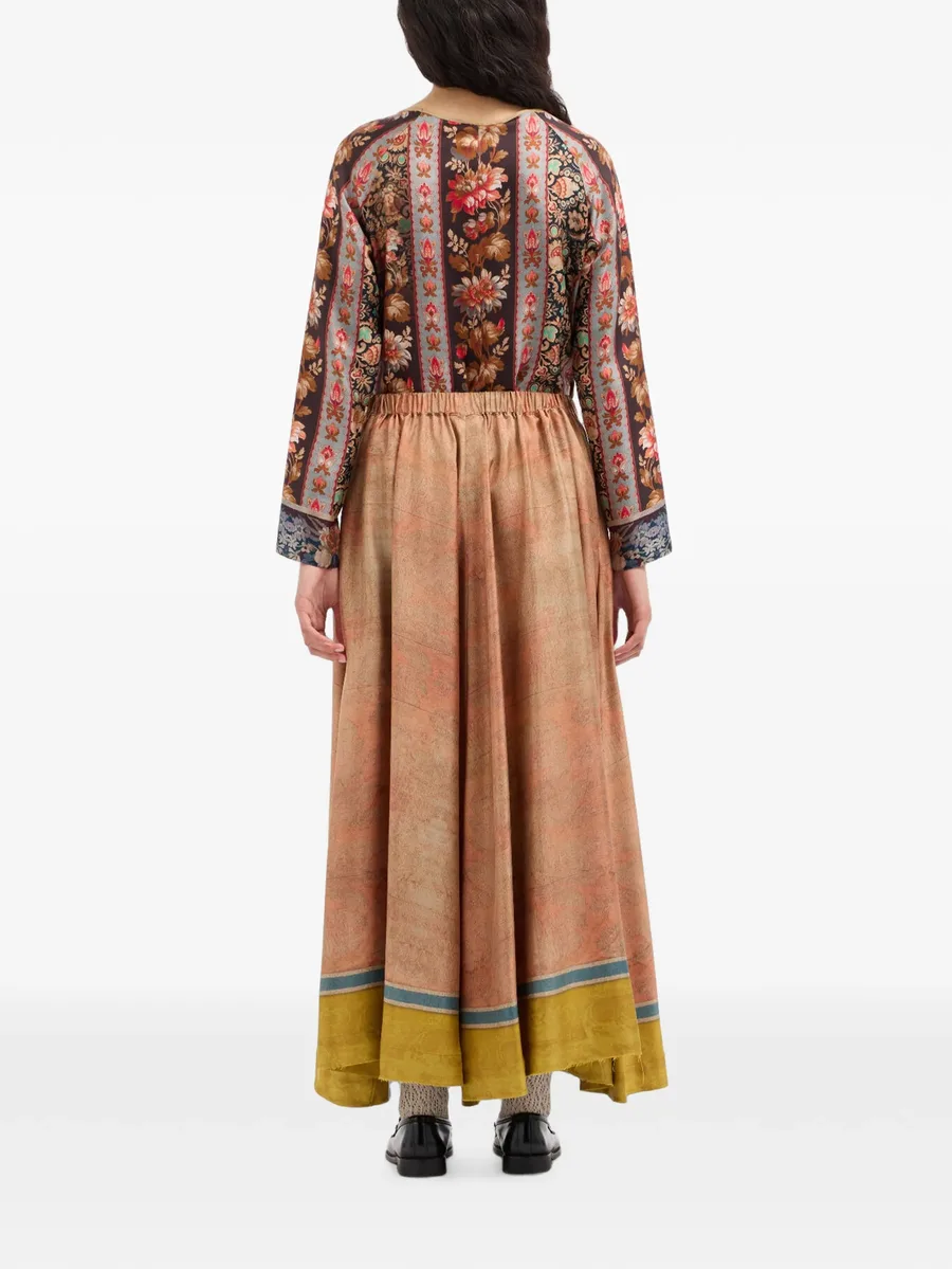 Aloe A-line maxi skirt 4