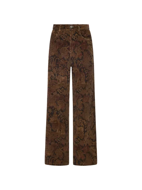 Gridox straight-leg trousers