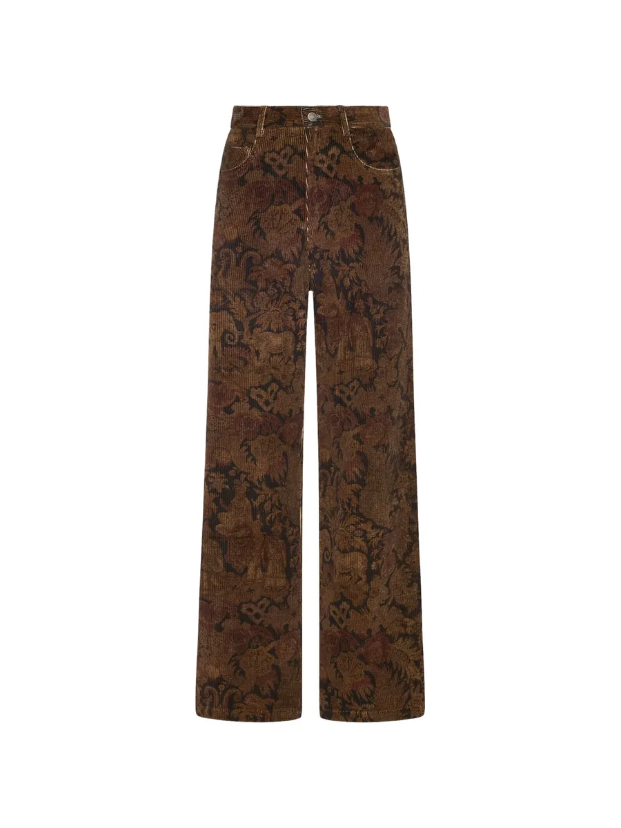 Gridox straight-leg trousers 1