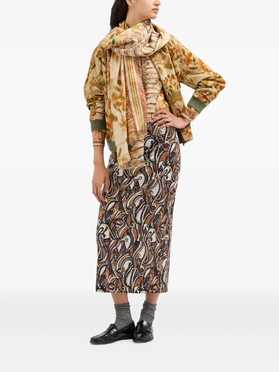 Aloe long-sleeve silk shirt 2