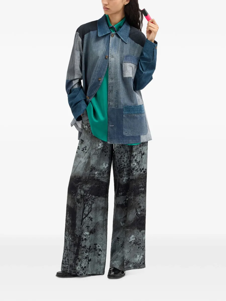 floral-print palazzo trousers 2