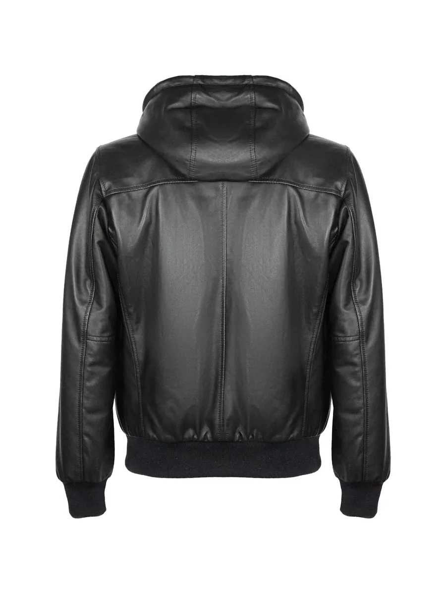 Kant hooded leather jacket 2