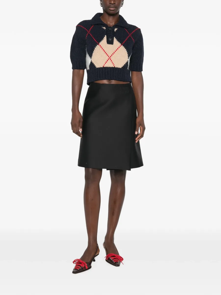 argyle-knit cropped sweater 2