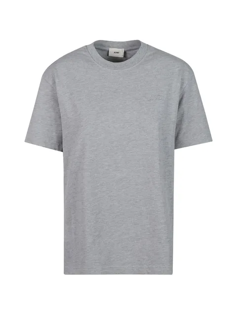 logo-embroidered T-shirt