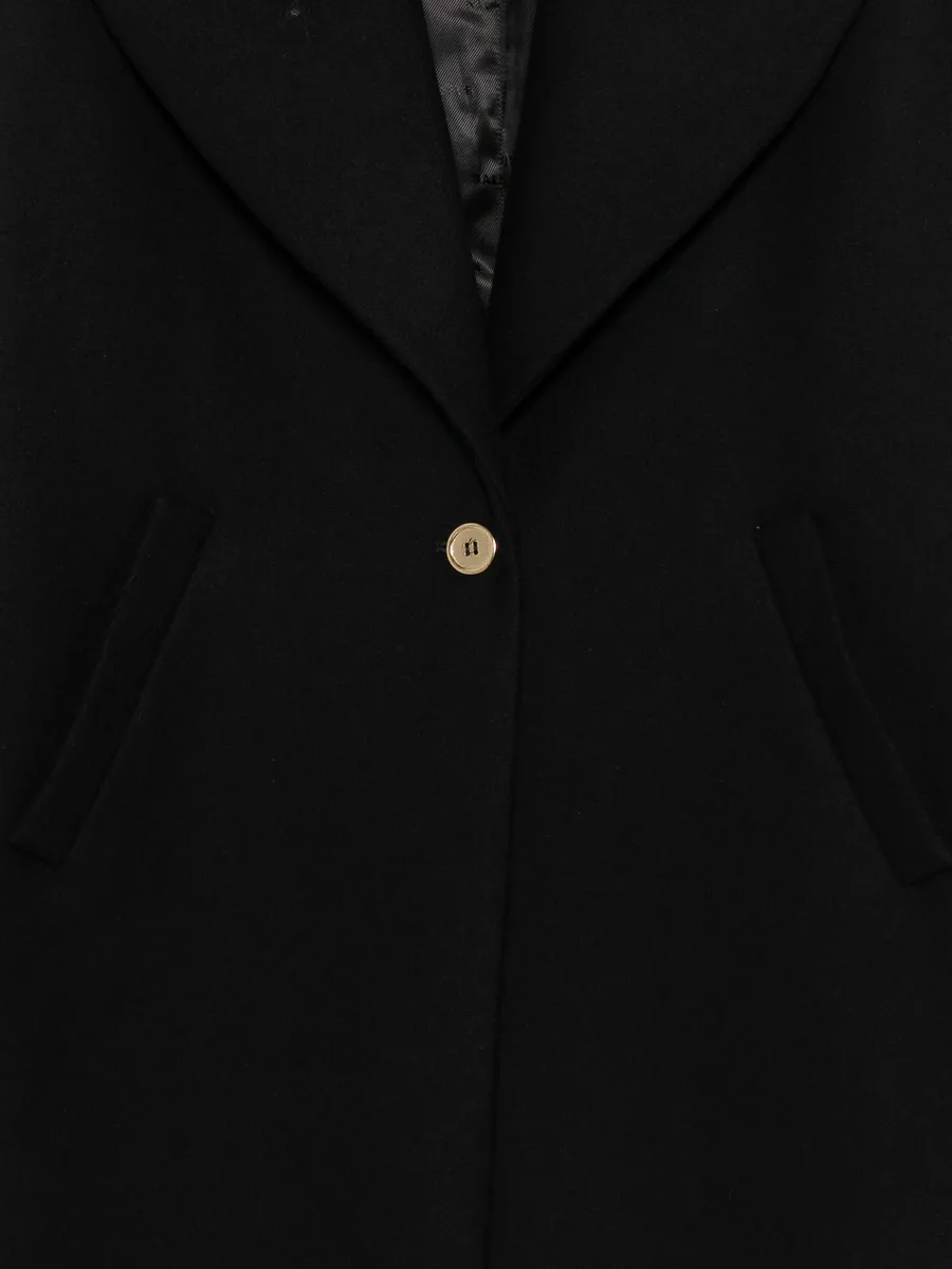 logo-plaque button-fastening coat 3