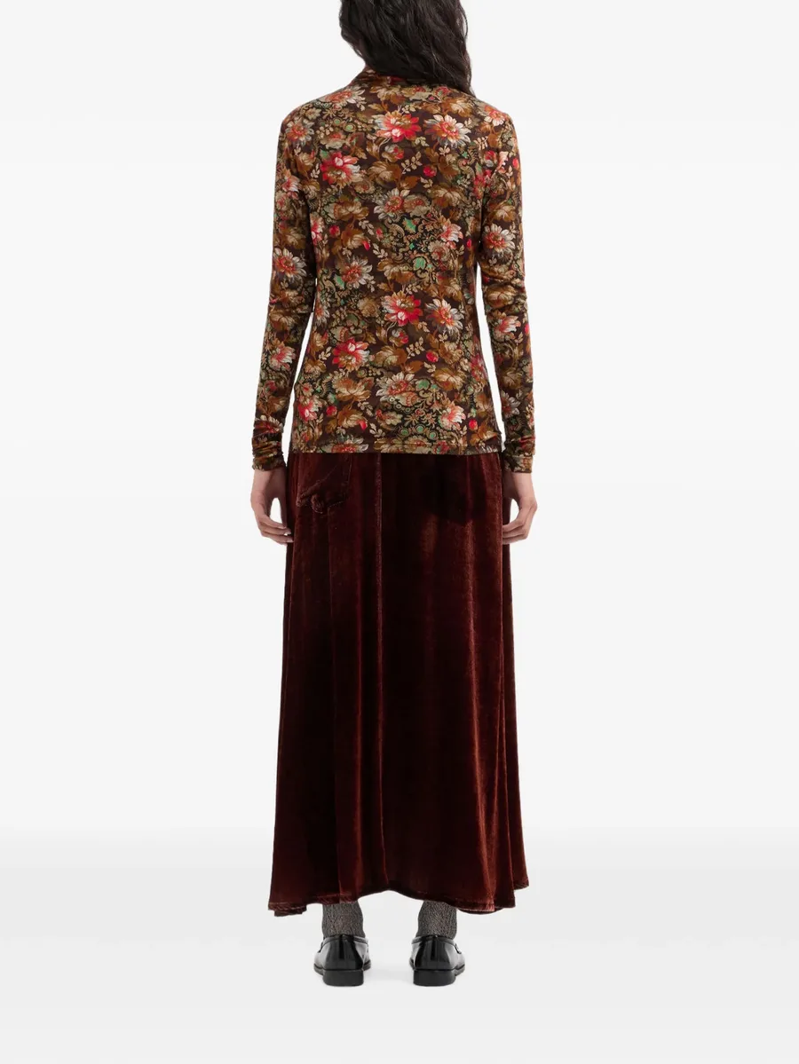 Sassonia floral-print turtleneck top 4