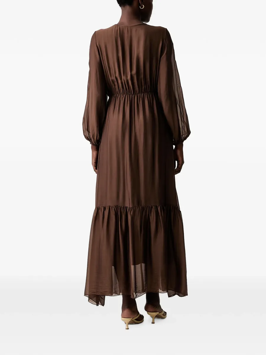 wrap tiered maxi dress 3