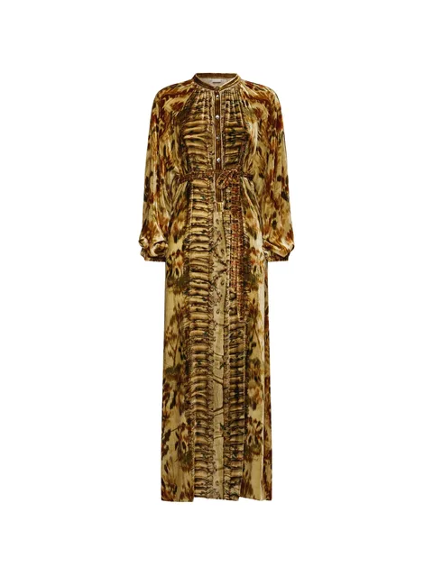 Kanada ruffled shirt dress
