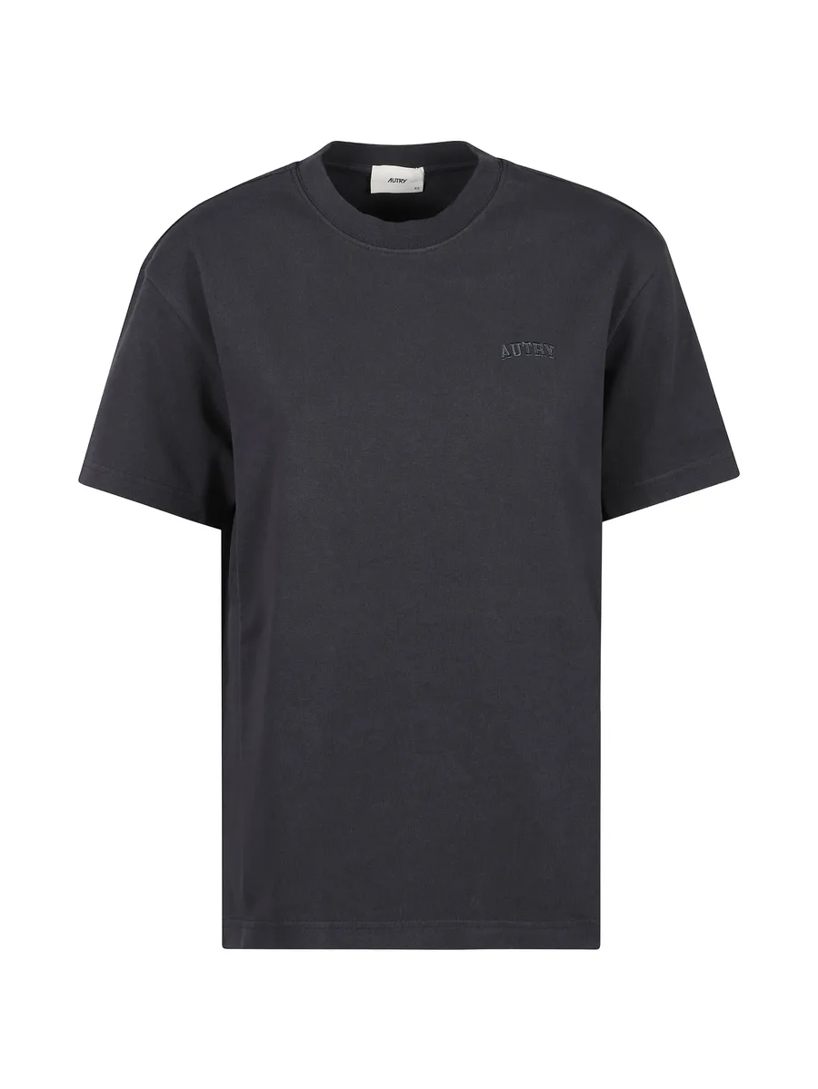 logo-embroidered T-shirt 1