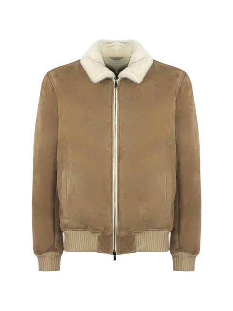 Big Ben fur-collar suede jacket