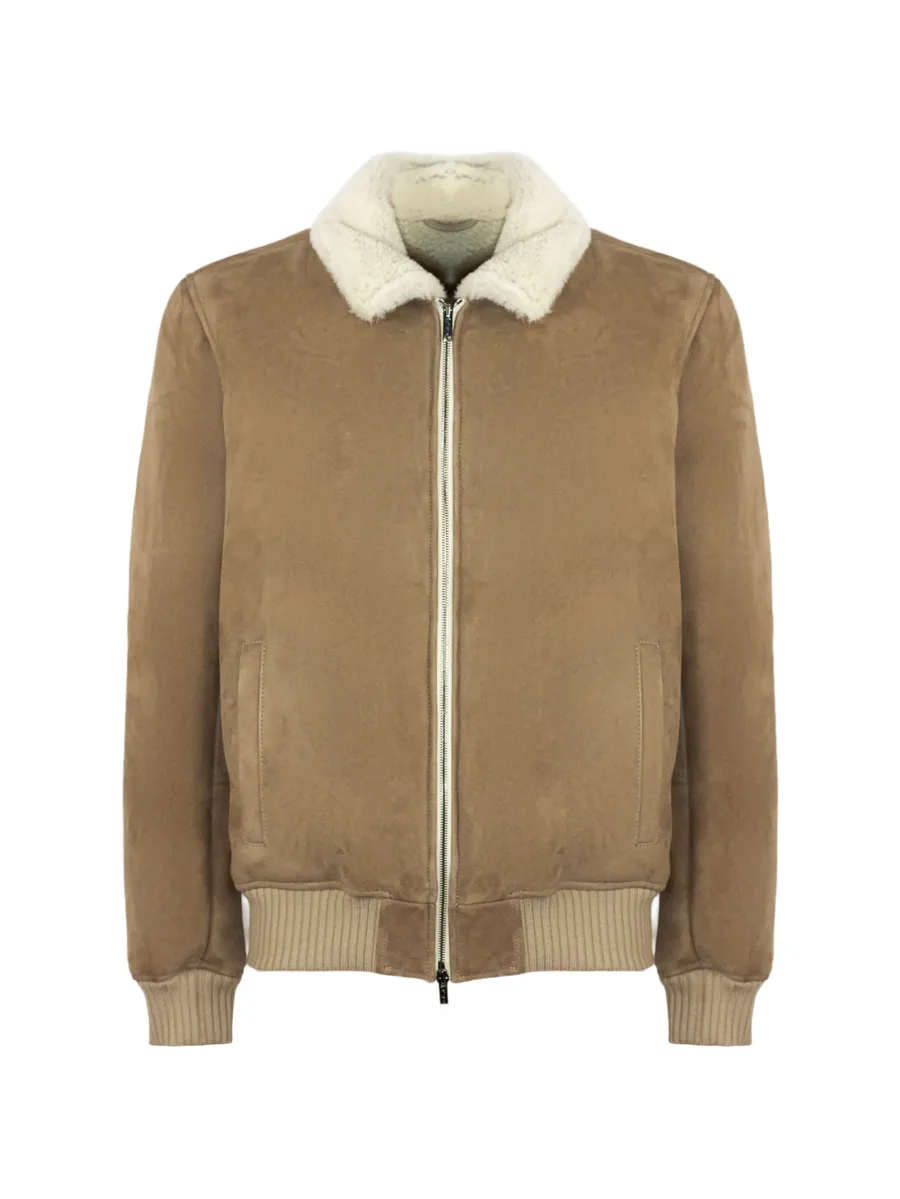 Big Ben fur-collar suede jacket 1