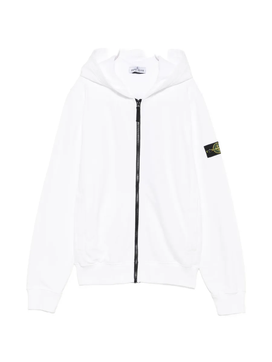 logo-patch cotton sweater 1