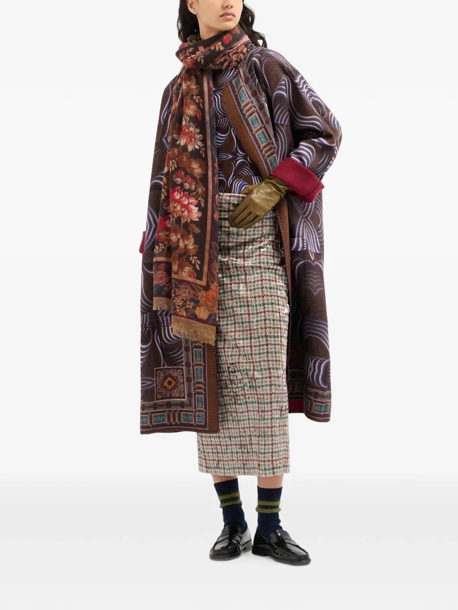 Ranat plaid pencil skirt 3