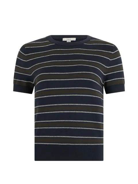 striped short-sleeve T-shirt