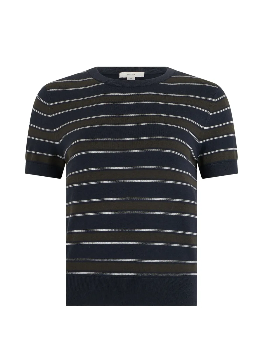 striped short-sleeve T-shirt 1