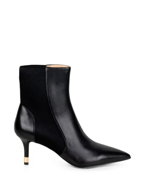 pointed-toe panelled boots