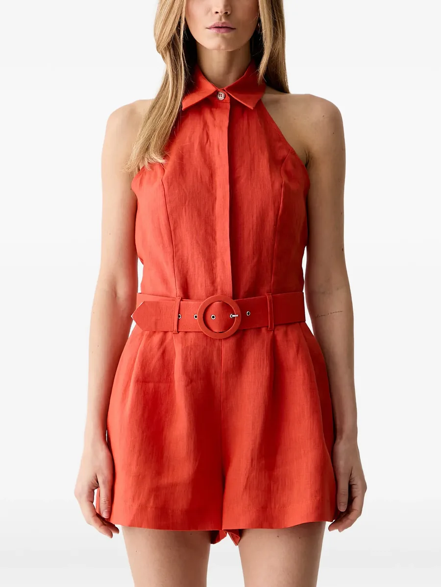belted halterneck playsuit 1