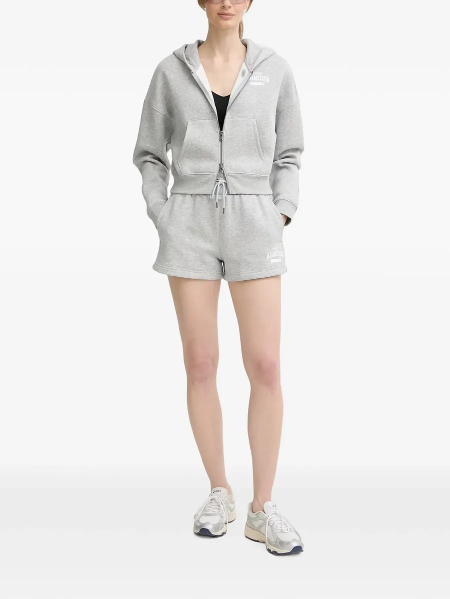 logo-print zip-up hoodie 2