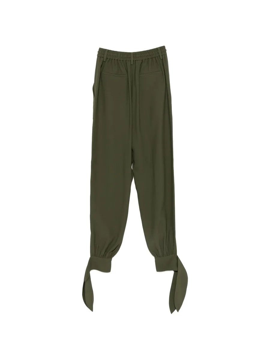 drawstring tie-cuff trousers 2