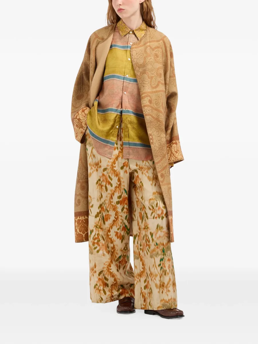 Pancake paisley-pattern kimono 2