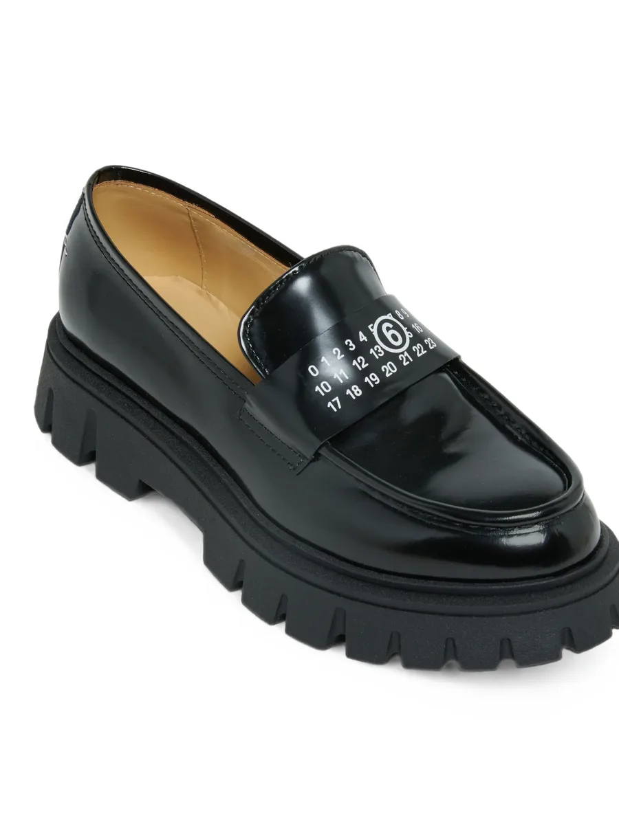 logo-print chunky loafers 4