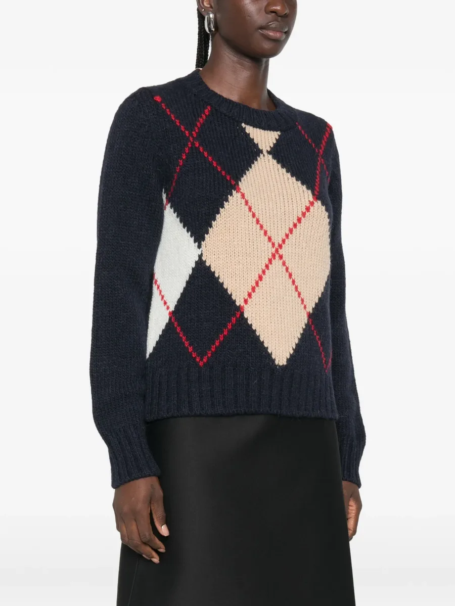 argyle knit sweater 3