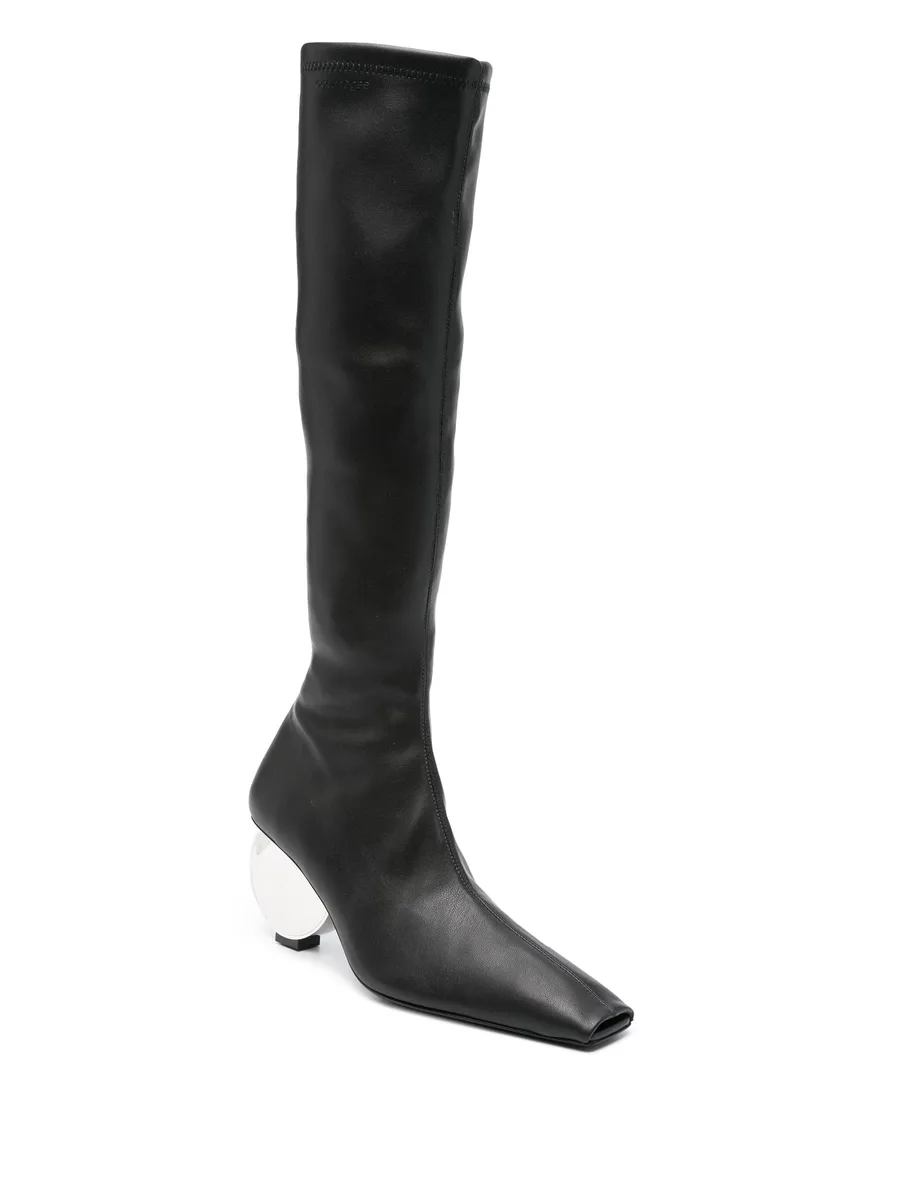 Circle 90mm faux-leather knee-high boots 3